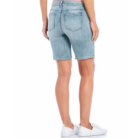 NYDJ Ella Side Seam Slit Denim Shorts Women's Size 0 NWT - Picture 3 of 10